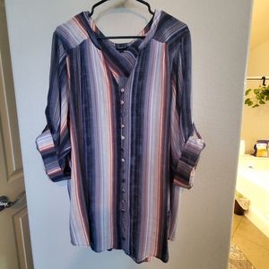 Torrid Striped Blouse
